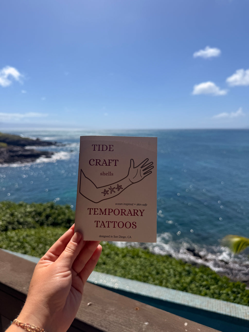 Ocean Shells Temporary Tattoo Booklet